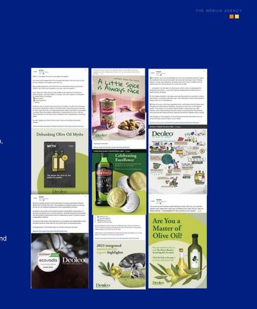 DEOLEO — Elevating Brand Presence & Engagement for the World's Leading Olive Oil Company
